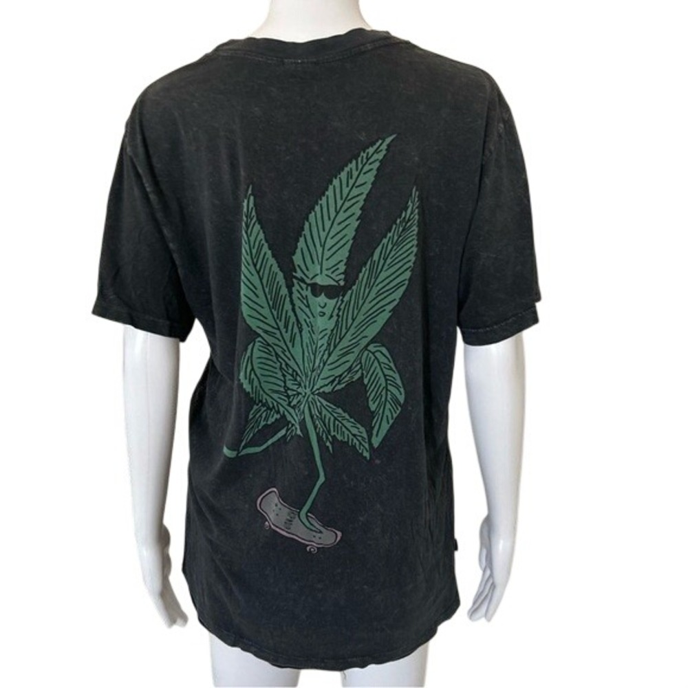 Rip N Dip Sweetleaf Street Skater Thrashed Distressed Acid Washed T-Shirt Small